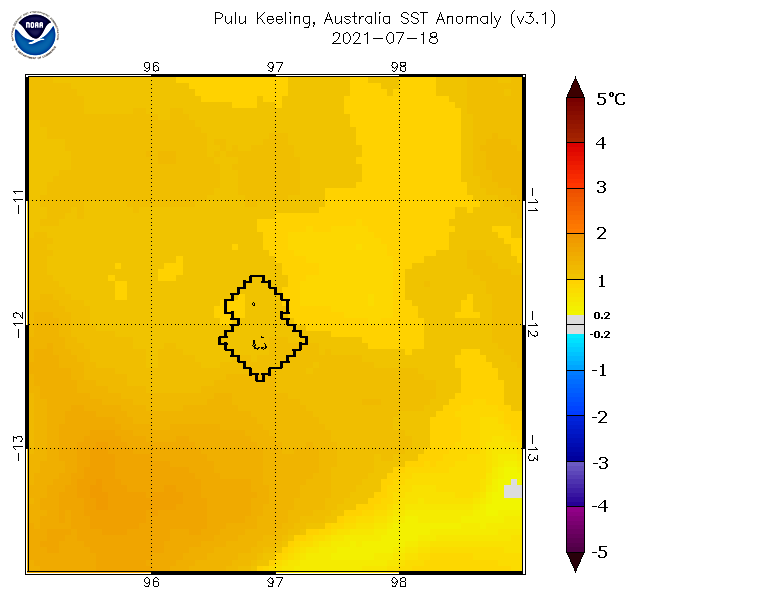 Record midyear heat on Cocos (Keeling) Islands